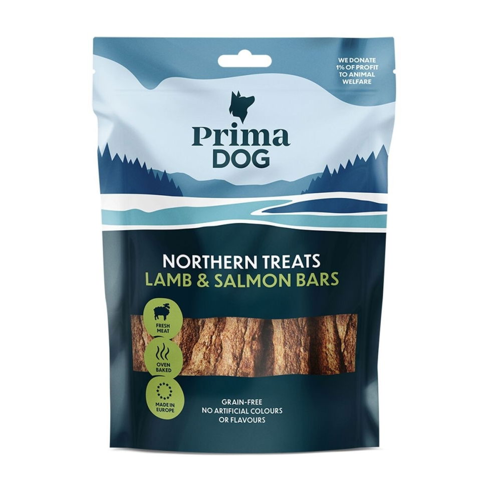 PrimaDog Northern Bars Hundtugg Lamm & Lax 150 g