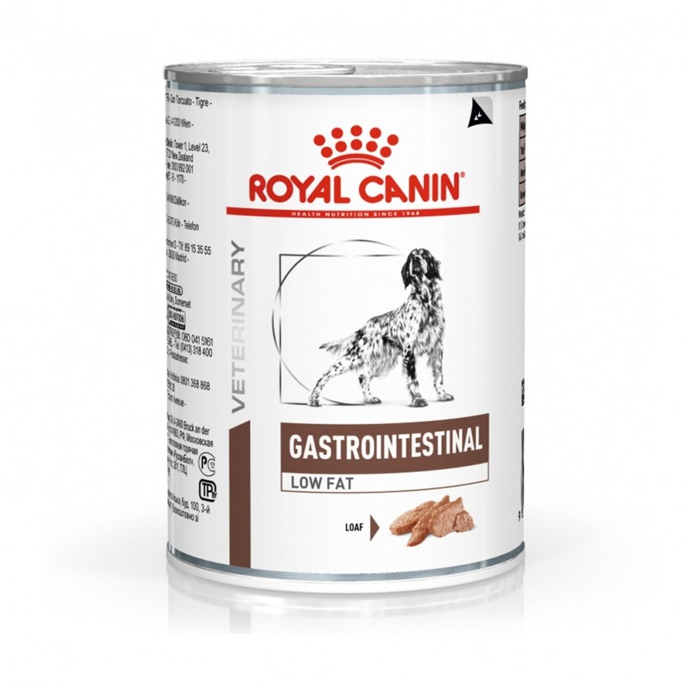 Royal Canin Veterinary Diets Dog Gastrointestinal Low Fat Loaf 12×410 g