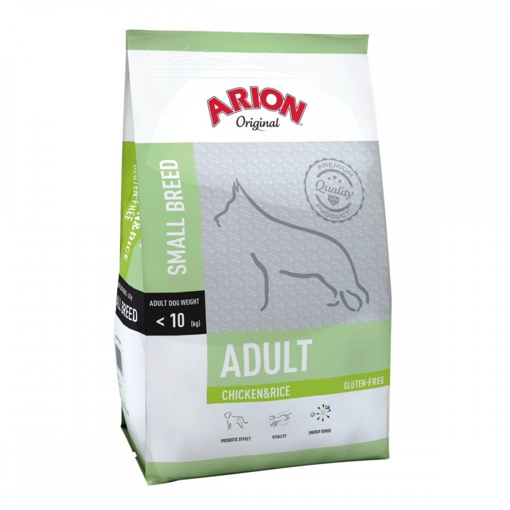 Läs mer om Arion Dog Adult Small Breed Chicken & Rice (7,5 kg)