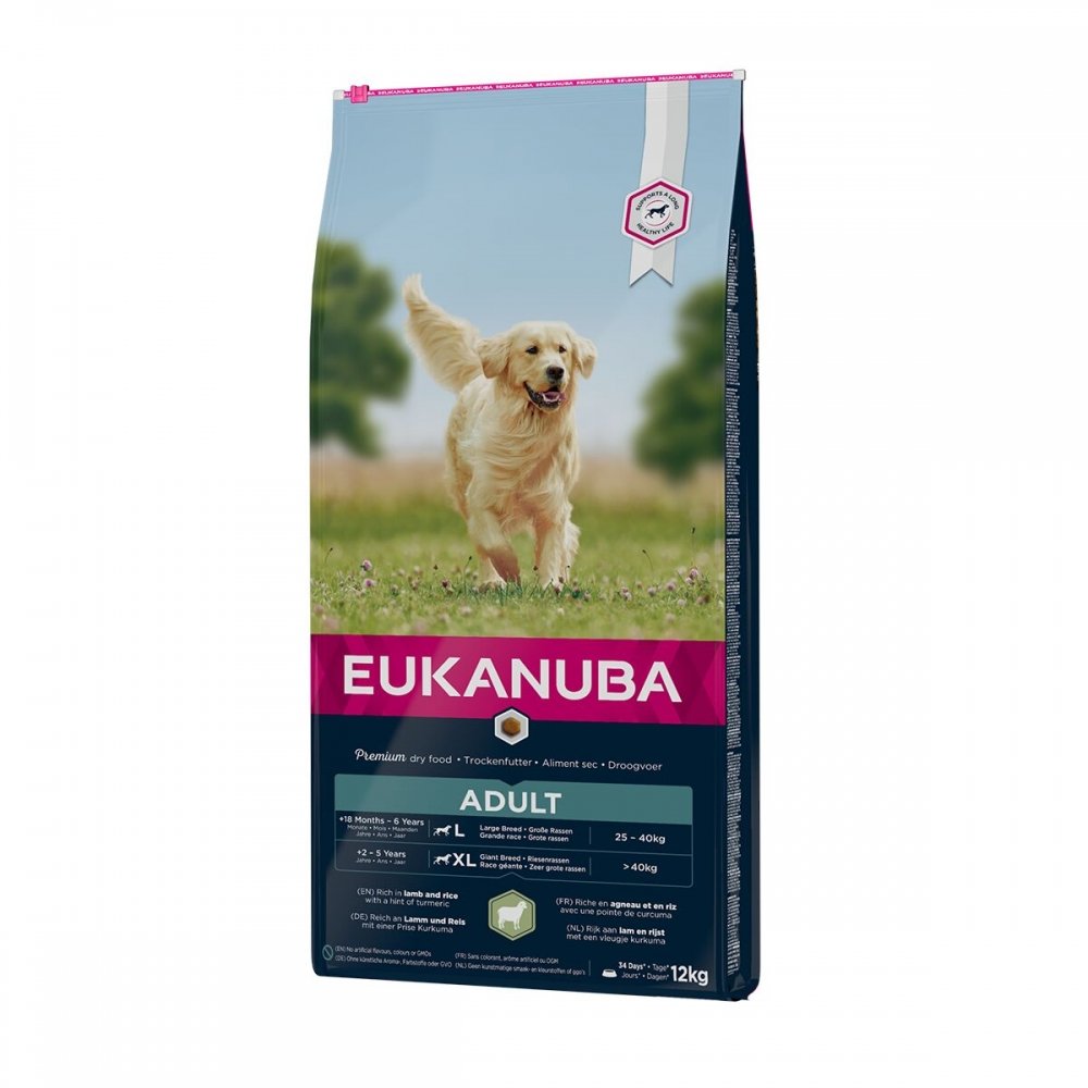 Läs mer om Eukanuba Dog Adult Large Breed Lamb & Rice (12 kg)