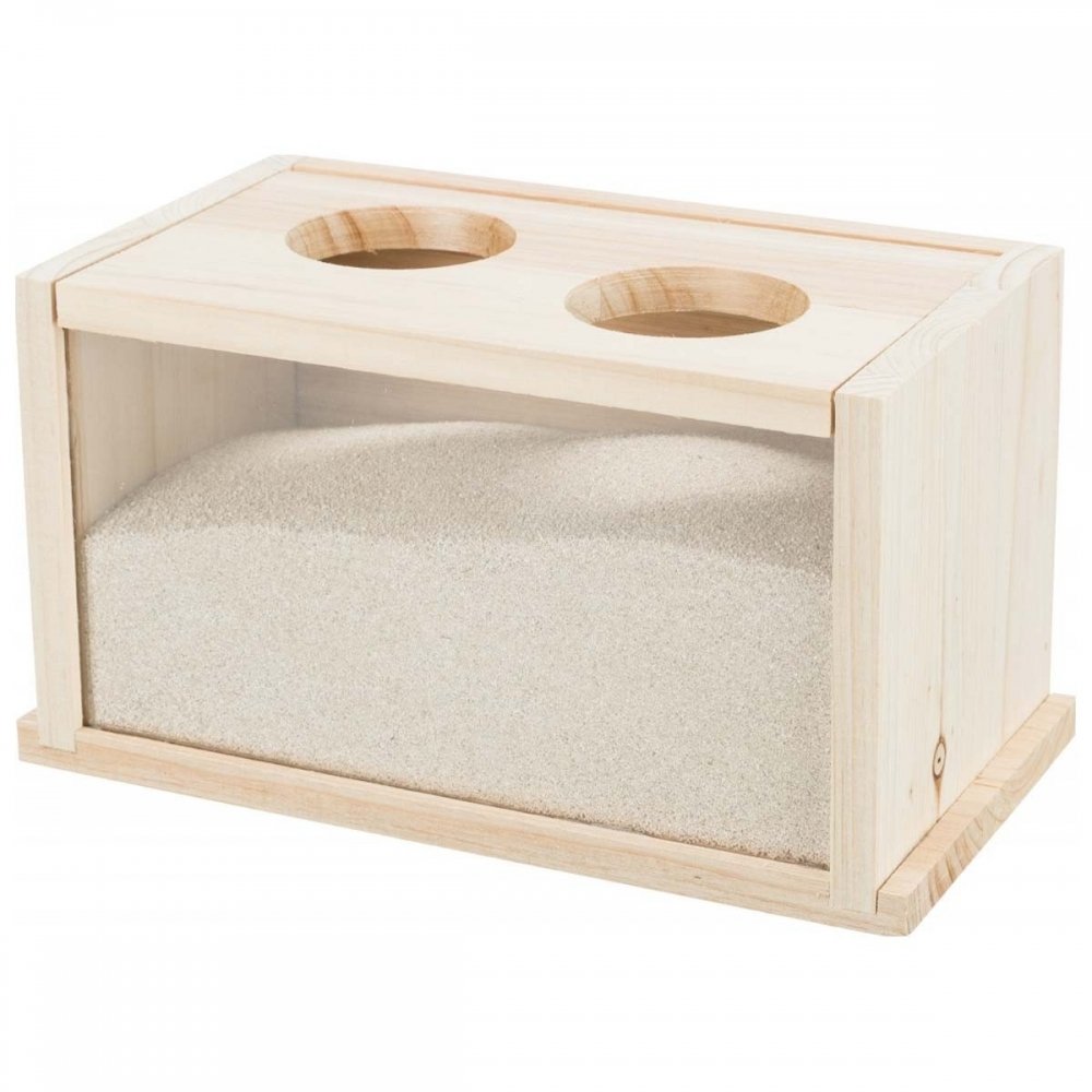 Alternativ bild 1 för Trixie Sandbad i Trä 20 x 12 x 12 cm