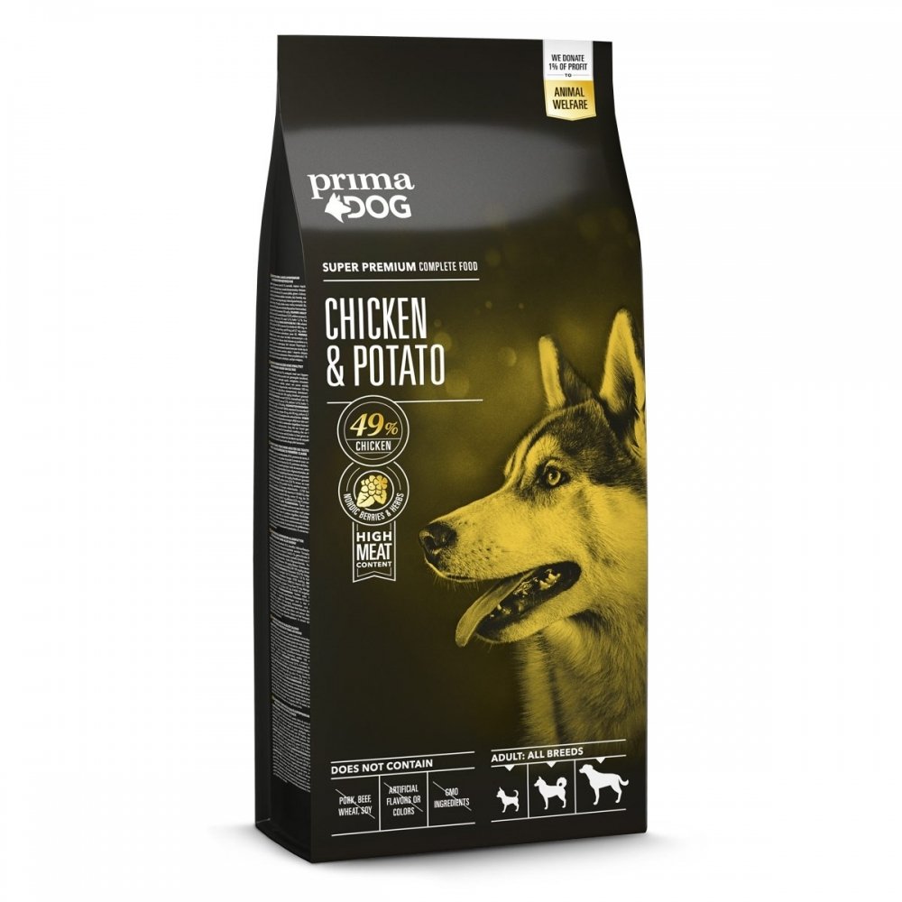 PrimaDog Adult All Breeds Chicken & Potato (12 kg)