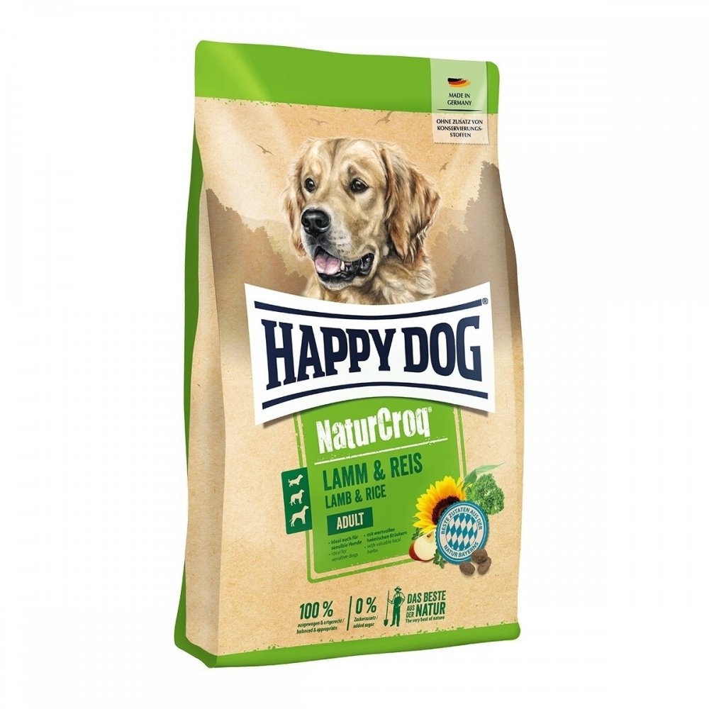 Läs mer om Happy Dog NaturCroq Lamb & Rice 11 kg