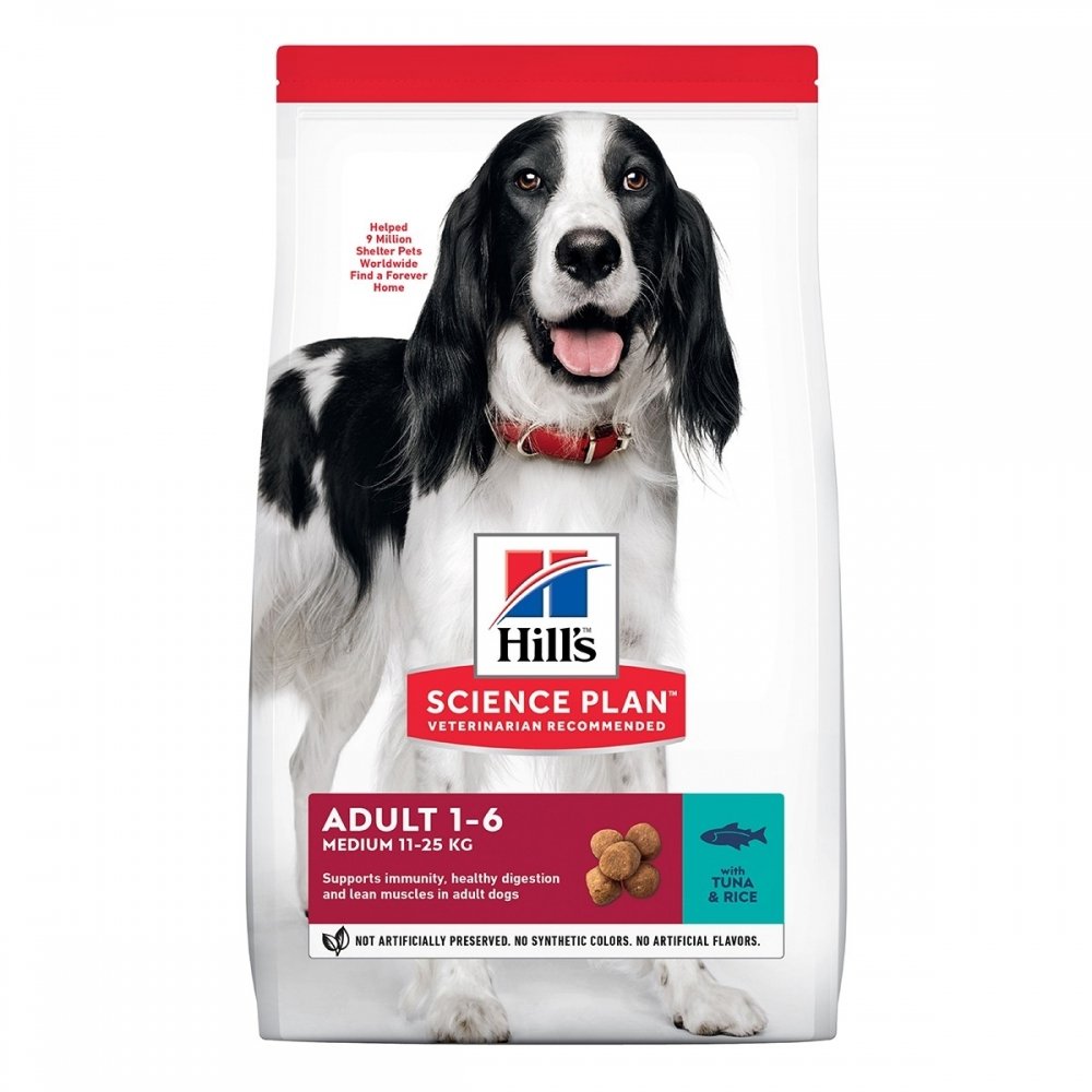 Läs mer om Hills Science Plan Dog Adult Medium Tuna & Rice (12 kg)