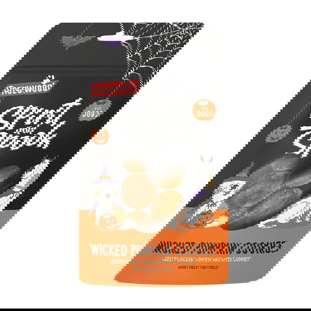 Rosewood Spirit & Spook Wicked Pumpkin Cookies Hundgodis 100 g