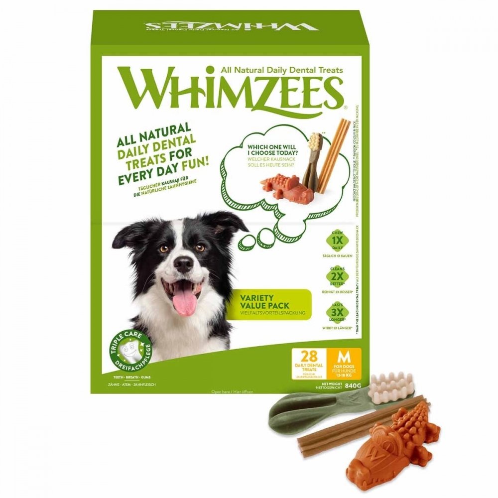 Läs mer om Whimzees Variety Value Box M 28-pack