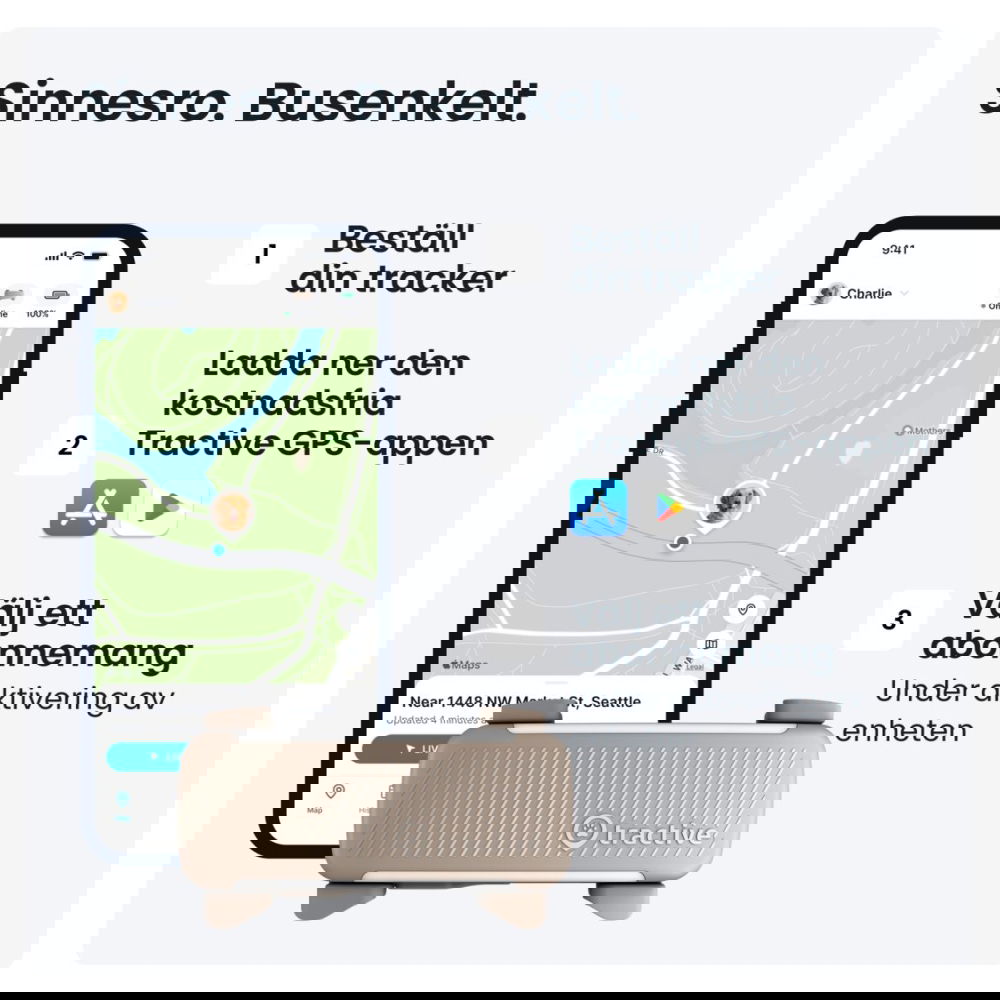Tractive GPS & Health Tracker för Hundar Brun