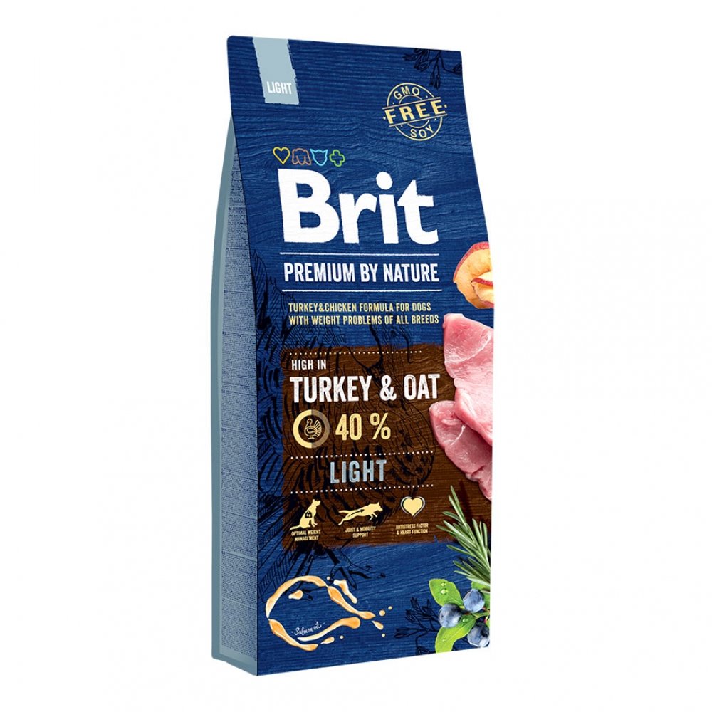 Brit Premium By Nature Dog Adult Light Turkey & Oat 15 kg