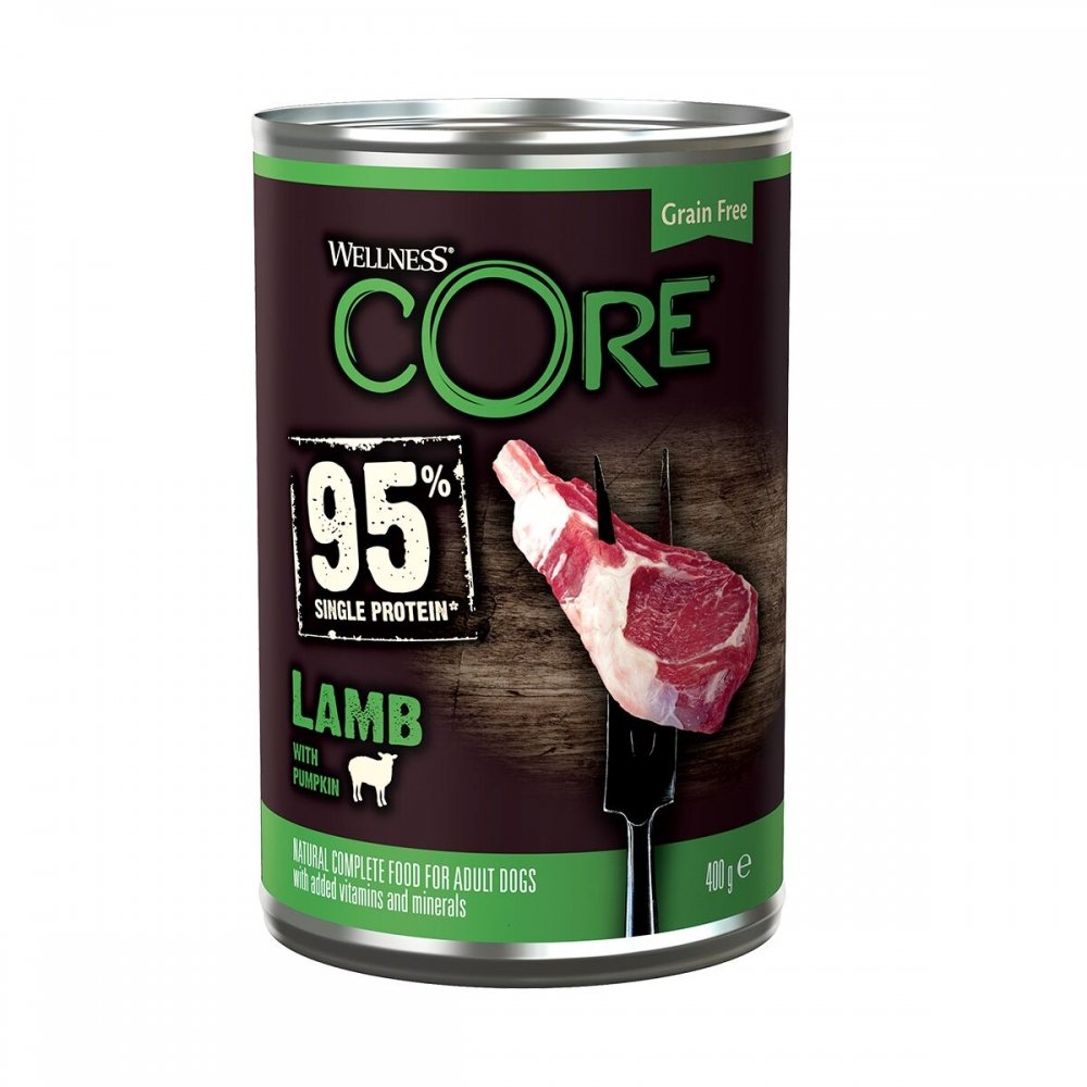 Läs mer om CORE Dog 95 Lamb & Pumpkin 400 g