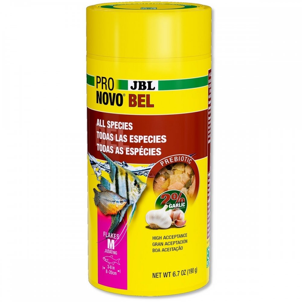 JBL NovoBel Huvudfoder Akvariefisk 250 ml