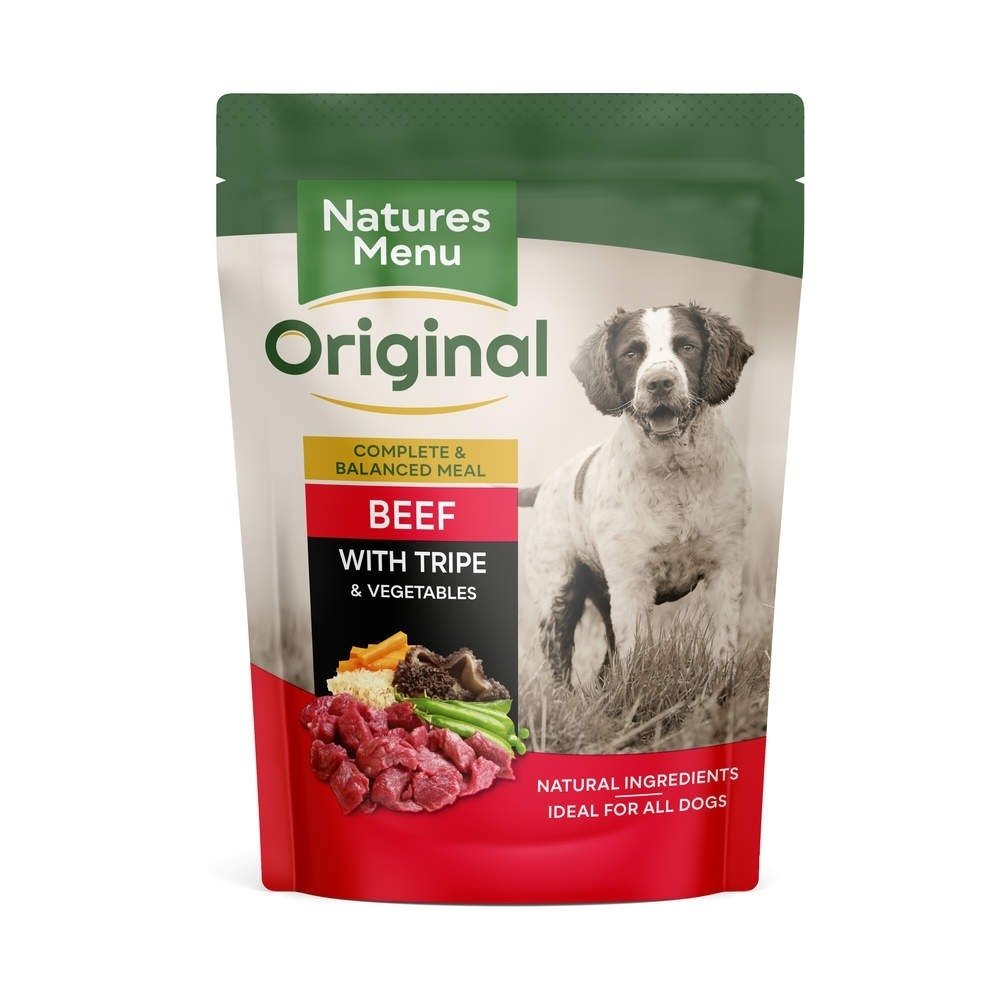 Läs mer om Natures:menu Dog Adult Beef with Tripe 300 g