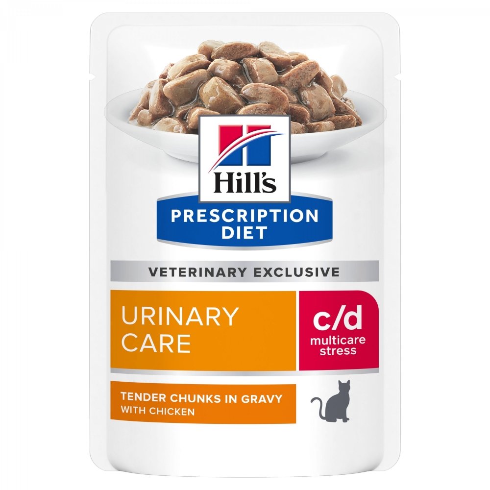 Läs mer om Hills Prescription Diet Feline c/d Urinary Care Stress Chicken 12x85 g