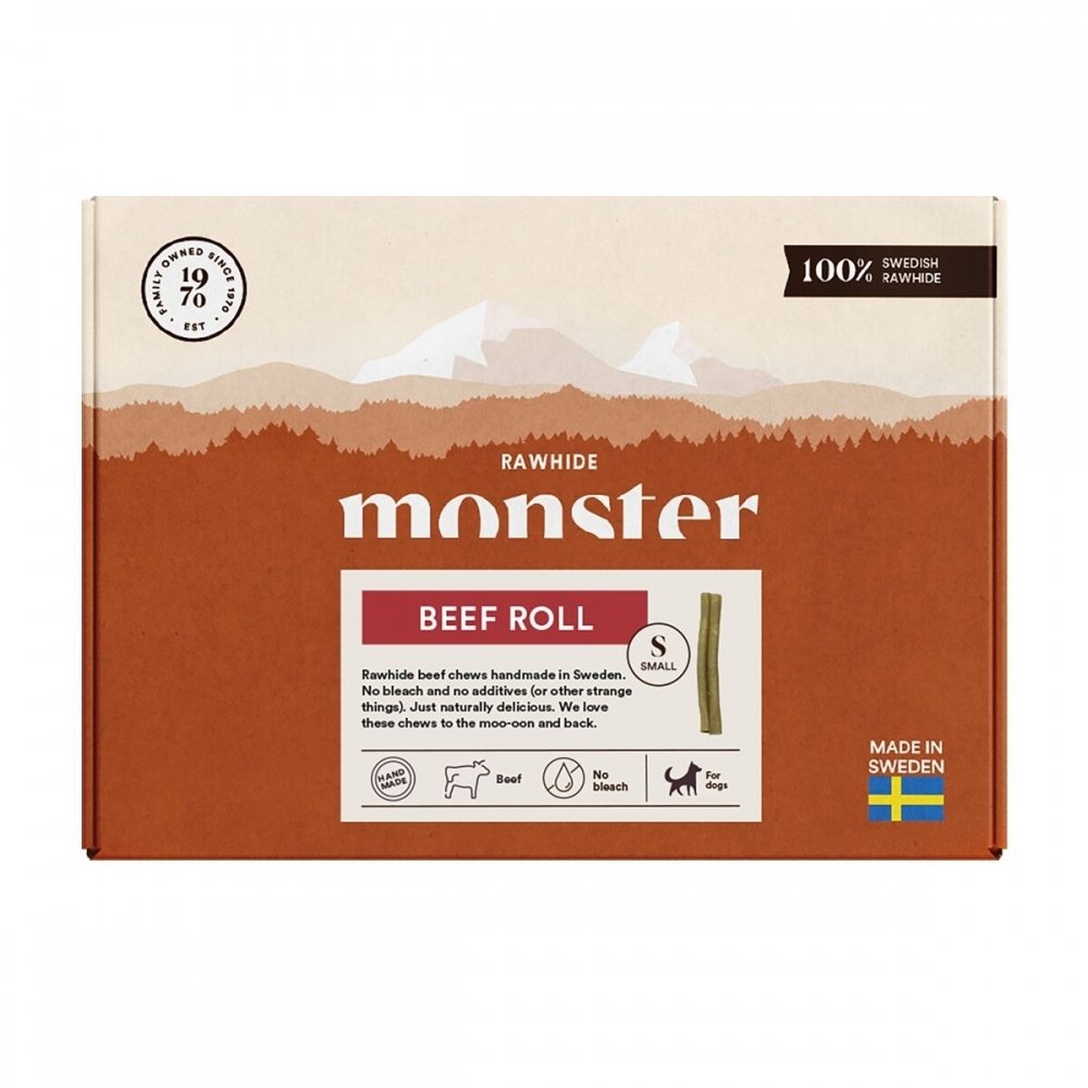 Monster Pet Food Monster Beef Roll Small Box 17 st