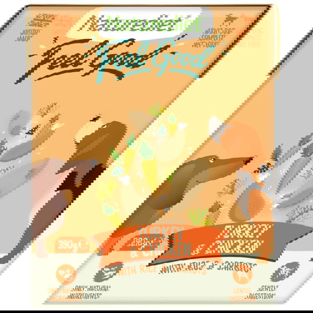 Naturediet Feel Good Kalkon & Kyckling (390 g)