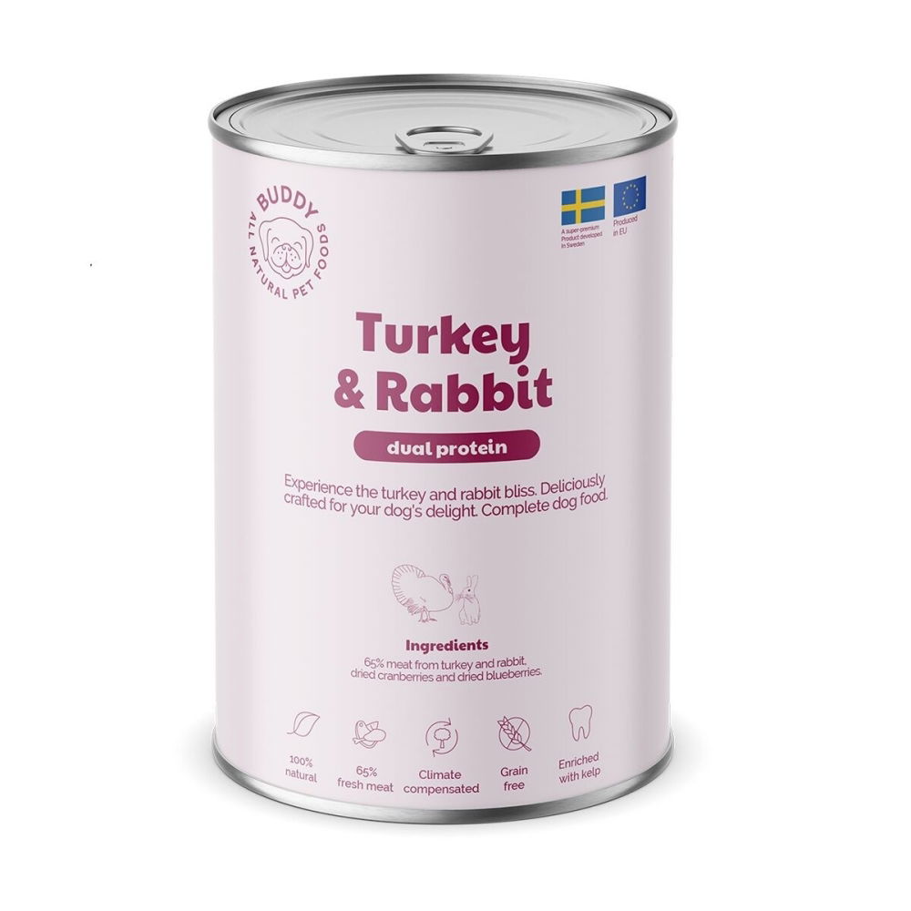 Buddy Petfoods Buddy Turkey & Rabbit 400 g