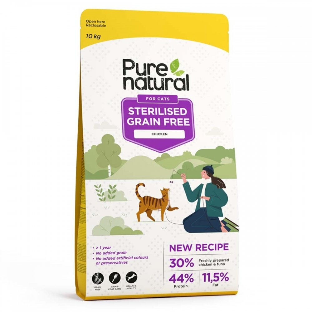 Purenatural Cat Grain Free Sterilised Chicken (10 kg)