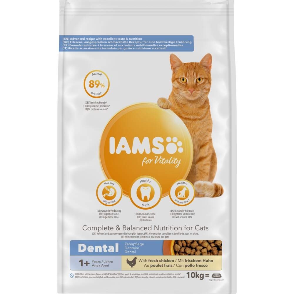 Iams for Vitality Cat Adult Dental (10 kg)