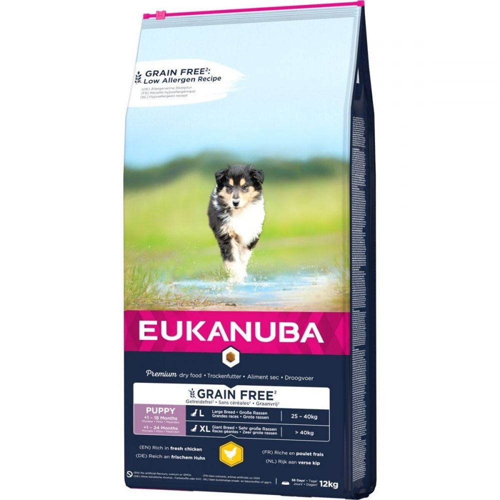 Läs mer om Eukanuba Puppy Grain Free Large & Giant Chicken (12 kg)