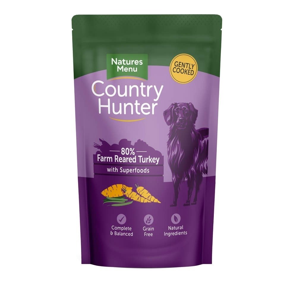 Läs mer om Natures:menu Country Hunter Dog Turkey 150 g