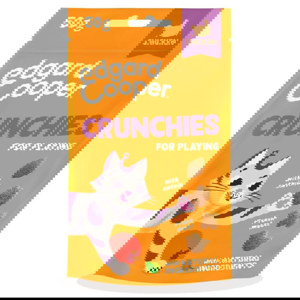 Edgard&Cooper Crunchies Kattgodis Kyckling 50 g