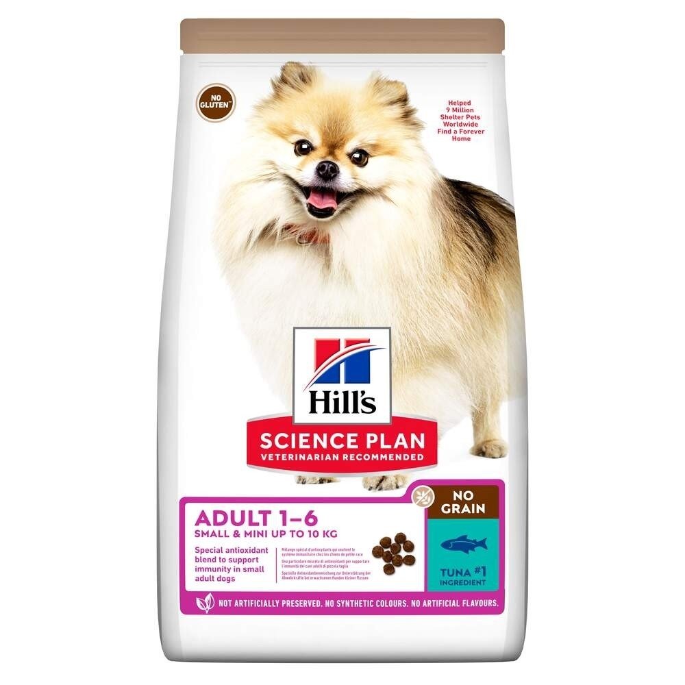 Läs mer om Hills Science Plan Dog Adult No Grain Small & Mini med Tonfisk 1,5 kg