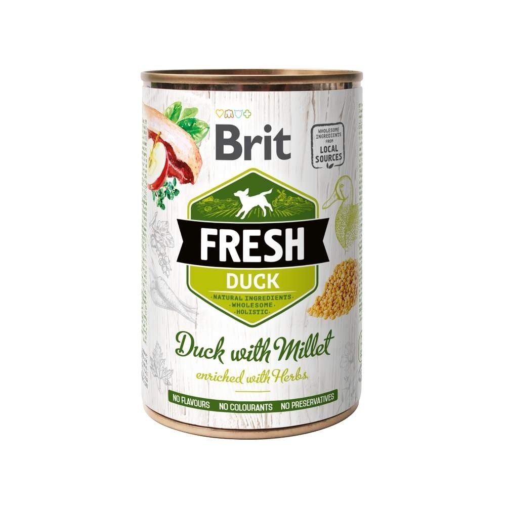 Läs mer om Brit Fresh Cans Duck with Millet