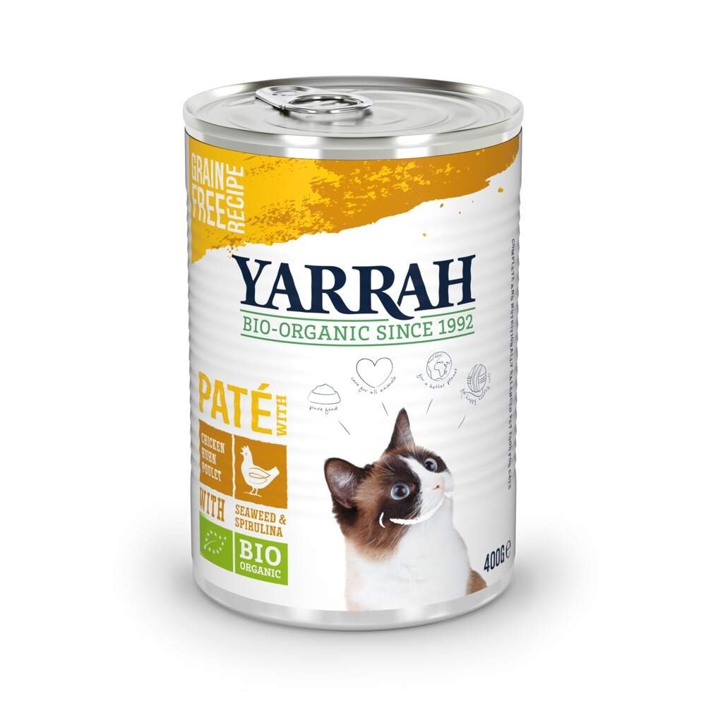 Läs mer om Yarrah Organic Cat Chicken Paté 400 g