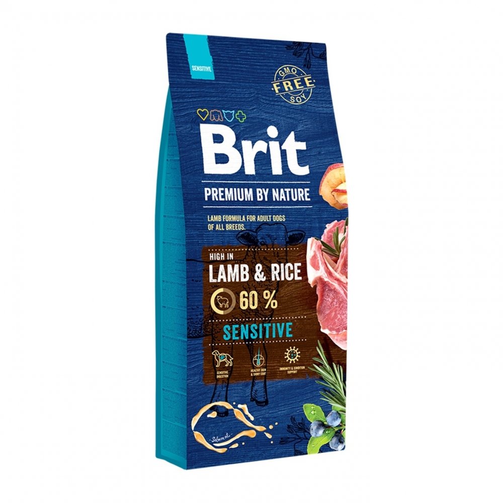 Läs mer om Brit Premium By Nature Dog Sensitive Lamb & Rice (15 kg)