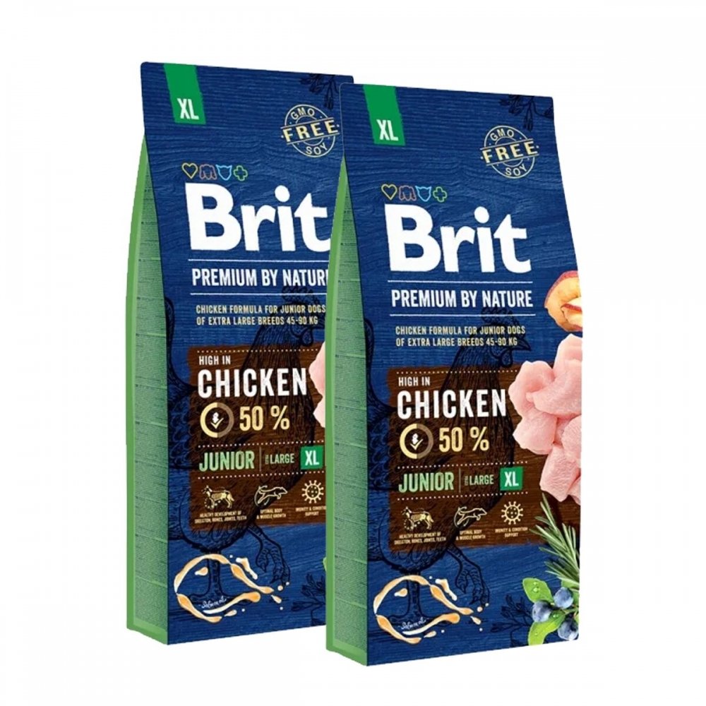 Läs mer om Brit Premium By Nature Junior XL 2x15 kg