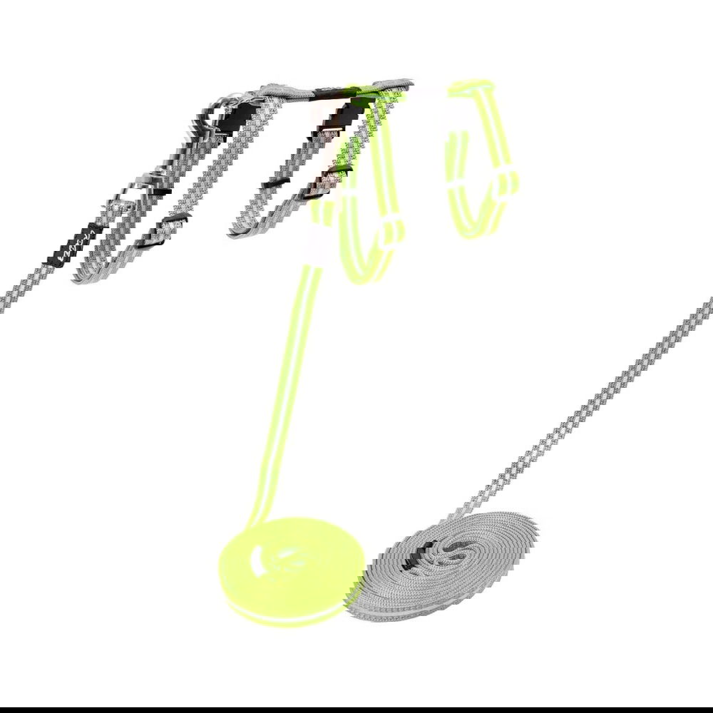 Rogz AlleyCat Reflekterande Kattsele med Koppel (Lime)