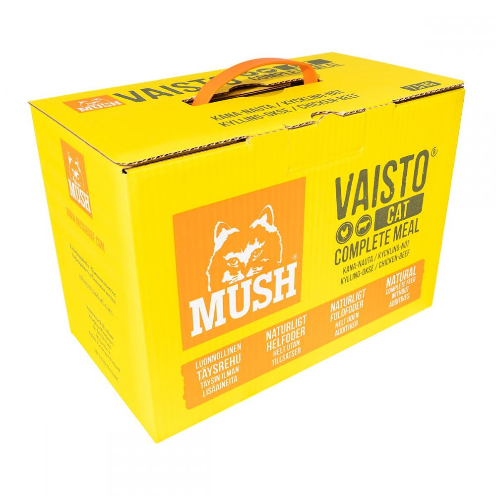 Mush Vaisto Cat Kitten Kyckling-Nöt Köttbullar (Storpack)