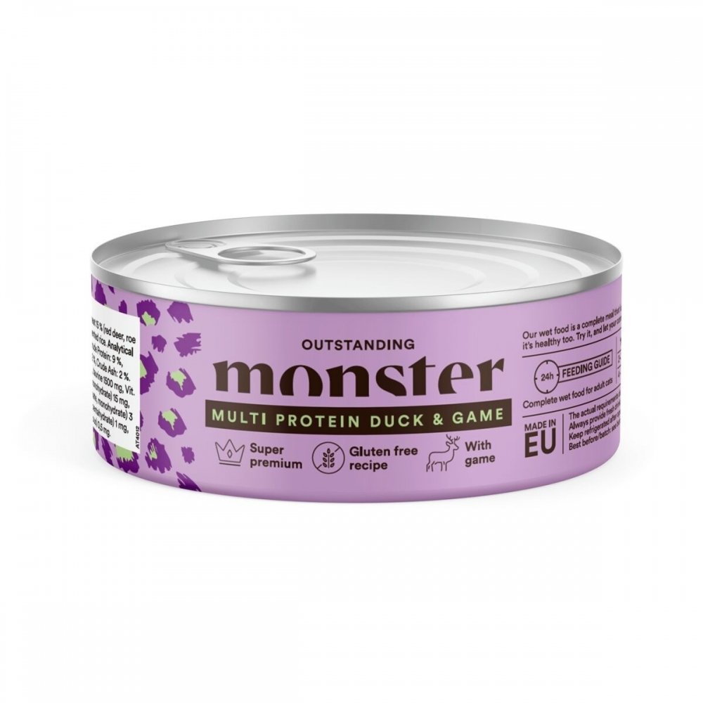 Monster Pet Food Monster Cat Adult Duck & Game 100 g