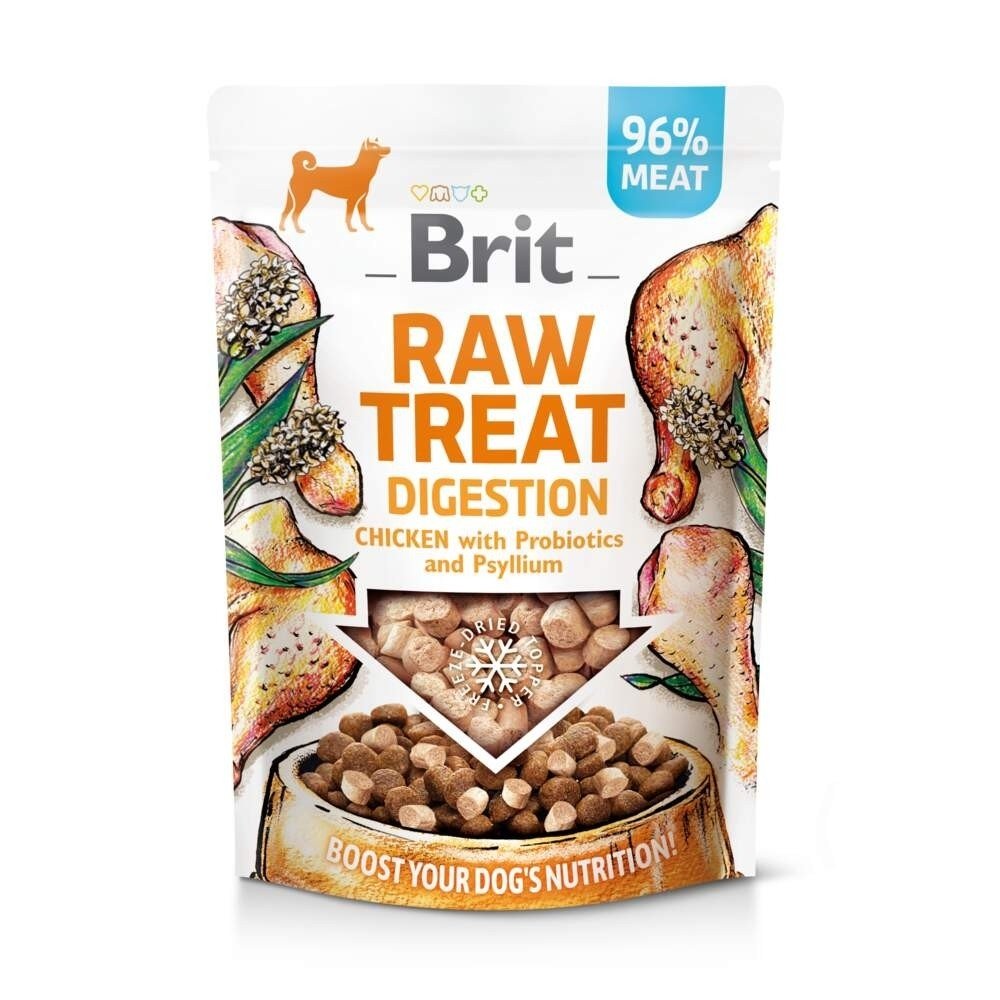 Läs mer om Brit Care Raw Treat Dog Digestion Kyckling & Gris 40 g