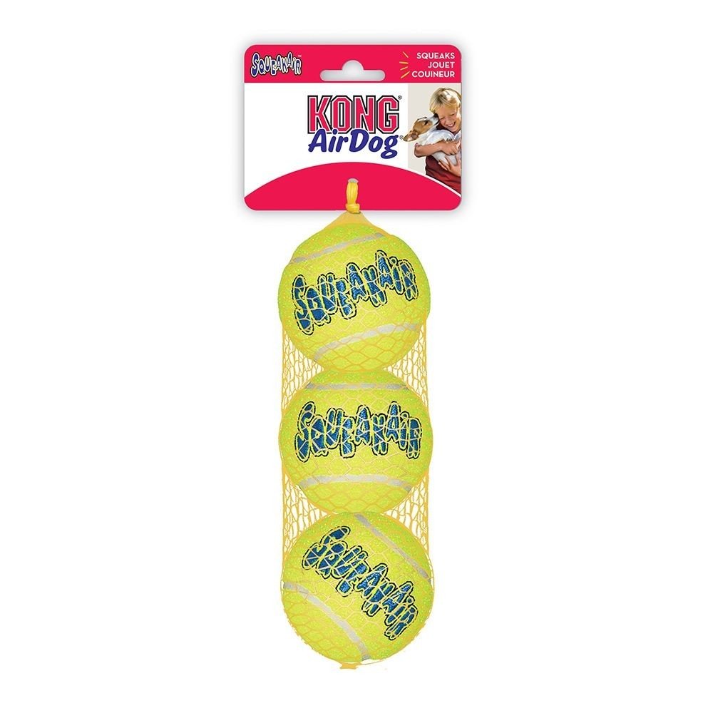 Läs mer om KONG AirDog Squeaker Tennisbollar (M)