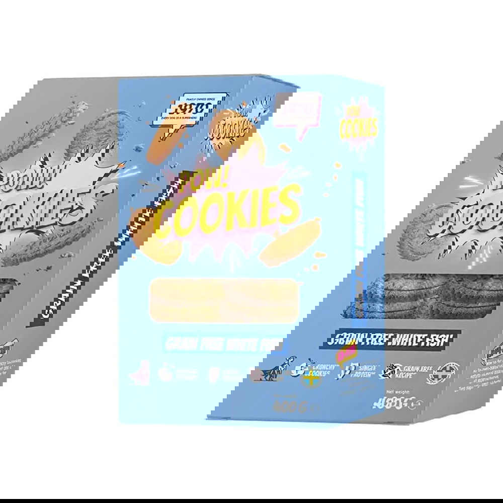POW! Hundkex Spannmålsfri Vitfisk 400 g