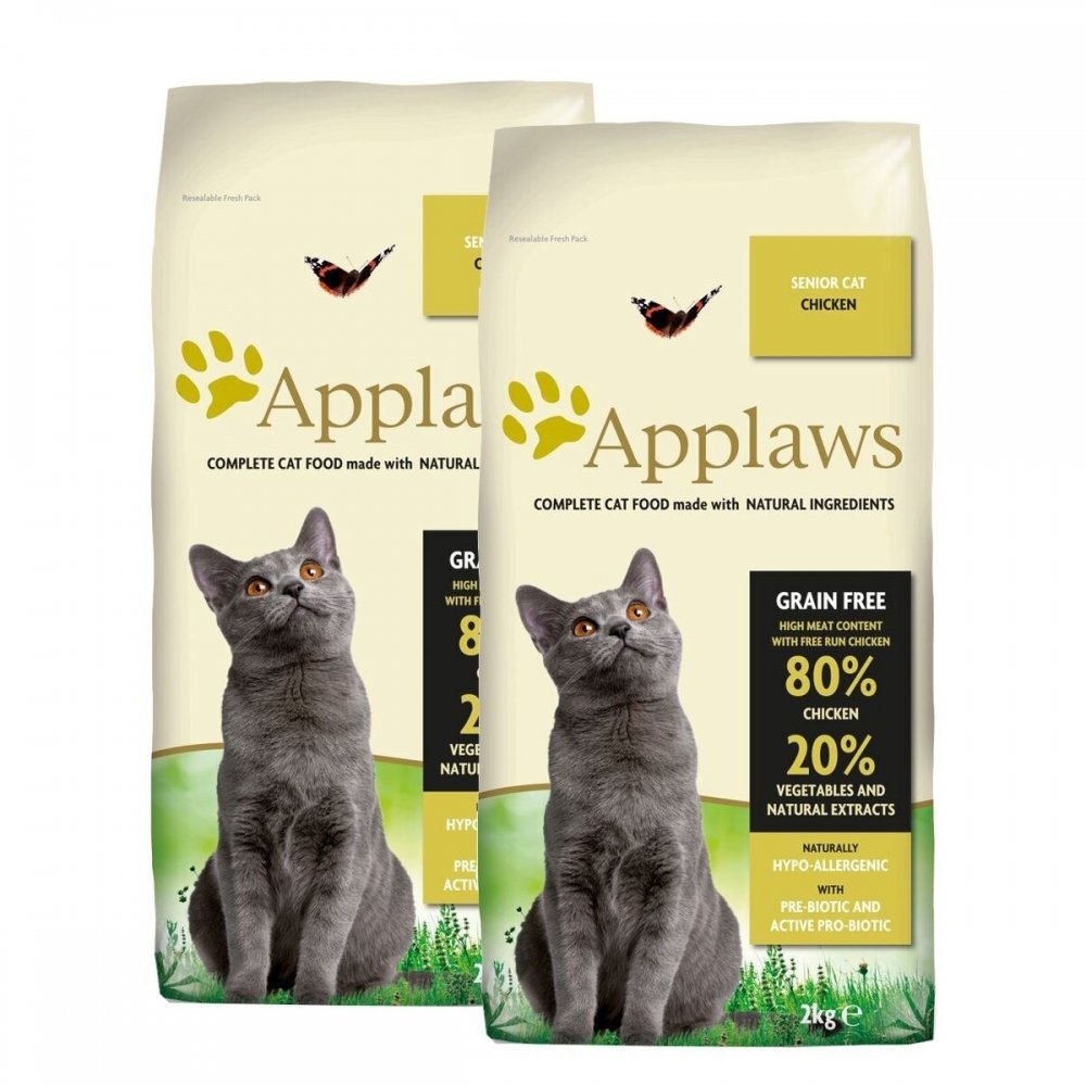 Läs mer om Applaws Cat Senior Chicken 2x2kg