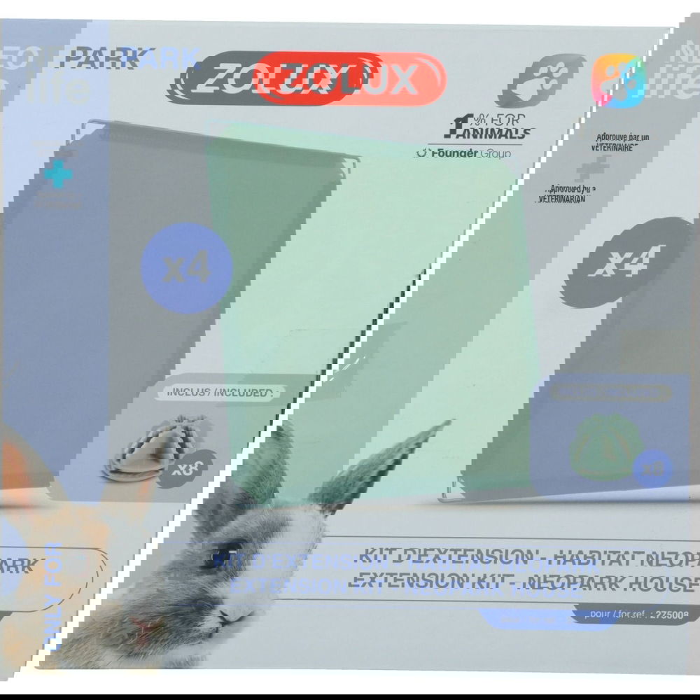 Zolux Nlife Extra Plattor till Neopark Modulär Kaninbur 4-pack