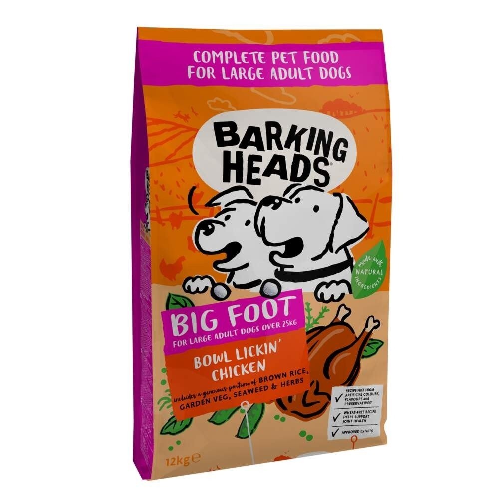 Läs mer om Barking Heads Large Breed Bowl Lickin’ Chicken (12 kg)