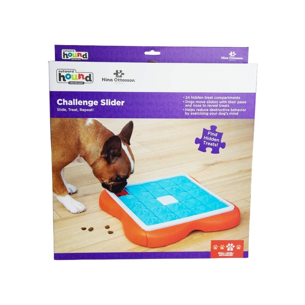 Alternativ bild 1 för Nina Ottosson Dog Challenge Slider Orange-Turkos