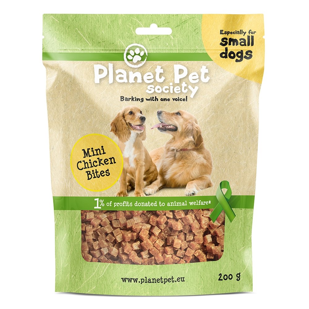 Planet Pet Society Mini Kycklingbitar 200g