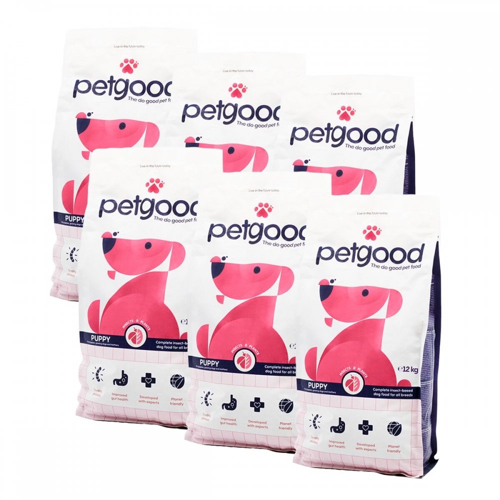 Petgood Puppy & Junior Insektsfoder 6x5 kg