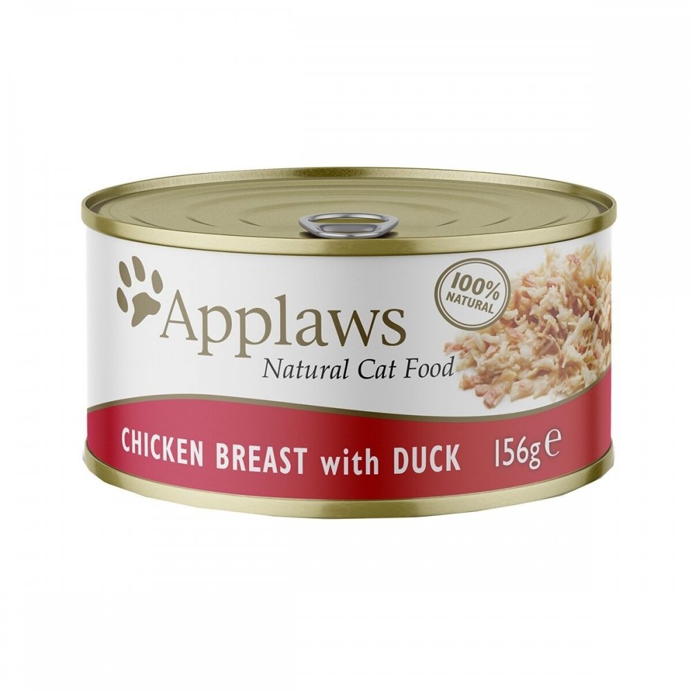Läs mer om Applaws Chicken Breast with Duck in Broth 156 g