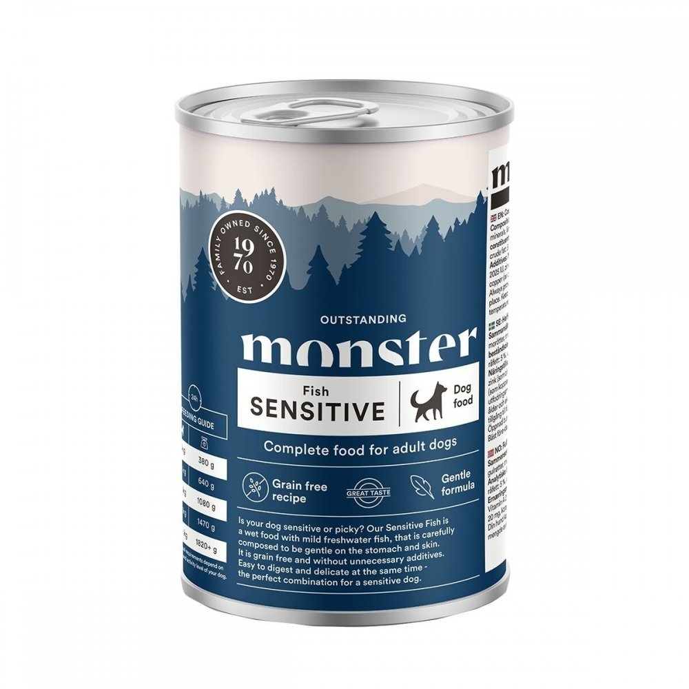 Läs mer om Monster Dog Sensitive Fish 400 g