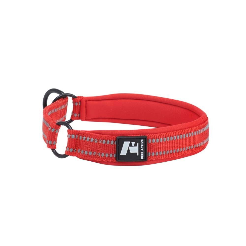 Feel Active Padded Slip Hundhalsband Röd (1,5 x 25-35cm)