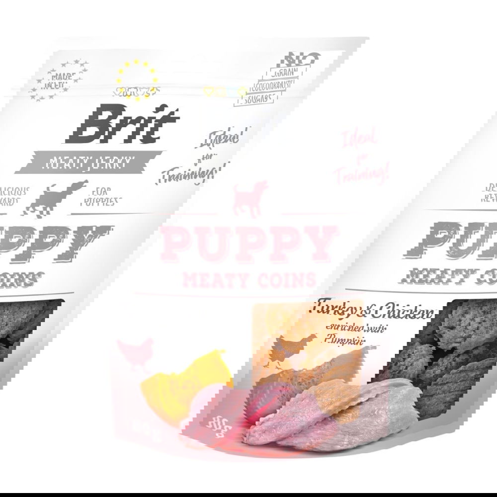 Brit Care Puppy Meaty Jerky Coins Turkey 80 g