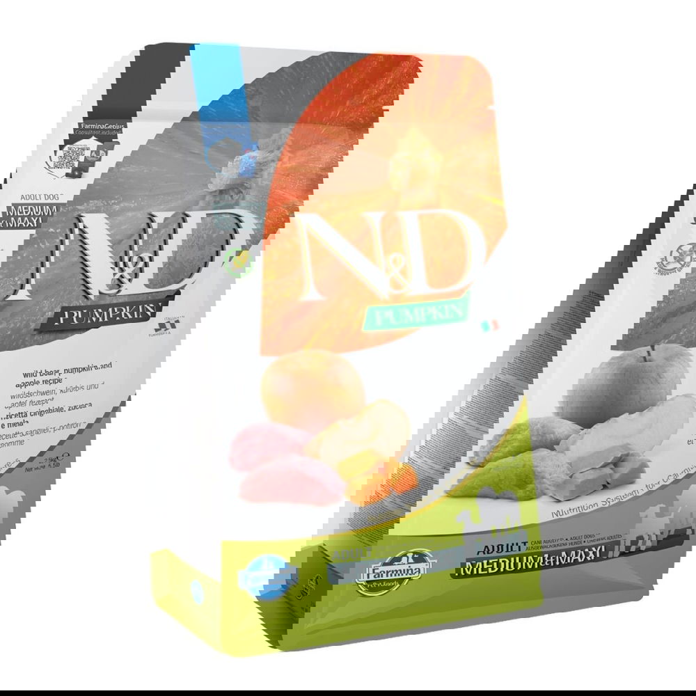 Farmina N&D Dog Pumpkin, Wild Boar & Apple M/L (2,5 kg)