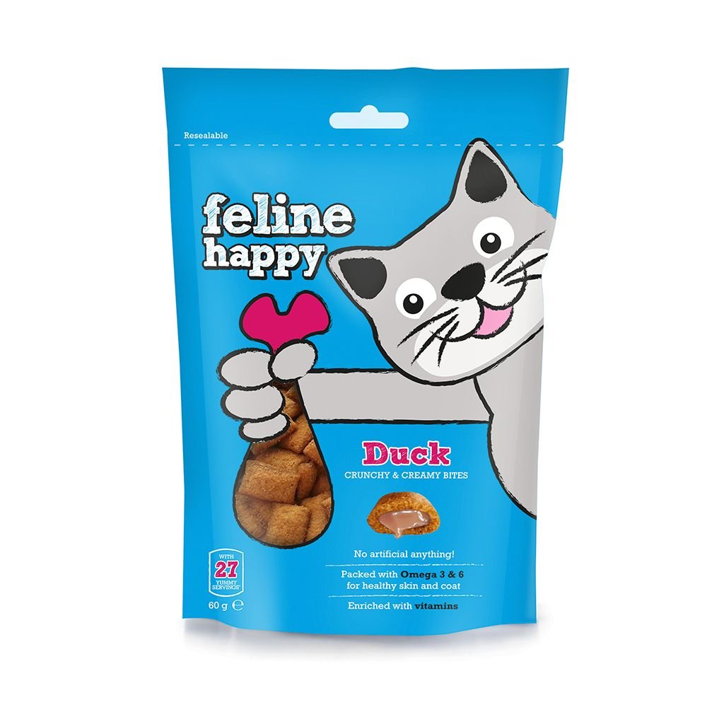 Läs mer om Feline Happy Anka Kattgodis 60 g