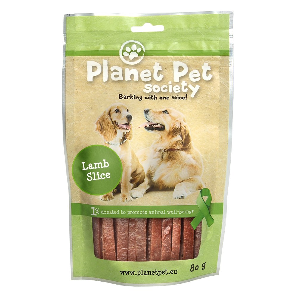 Planet Pet Society Lamb Strips 80 gram