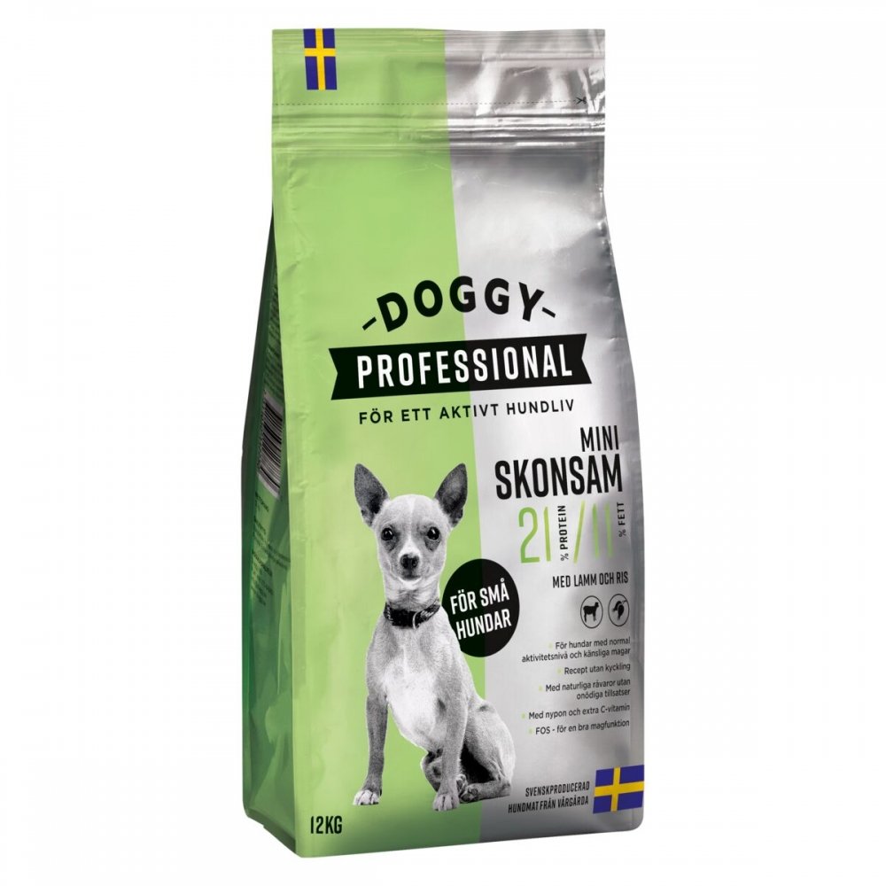 Läs mer om Doggy Professional Mini Skonsam (12 kg)