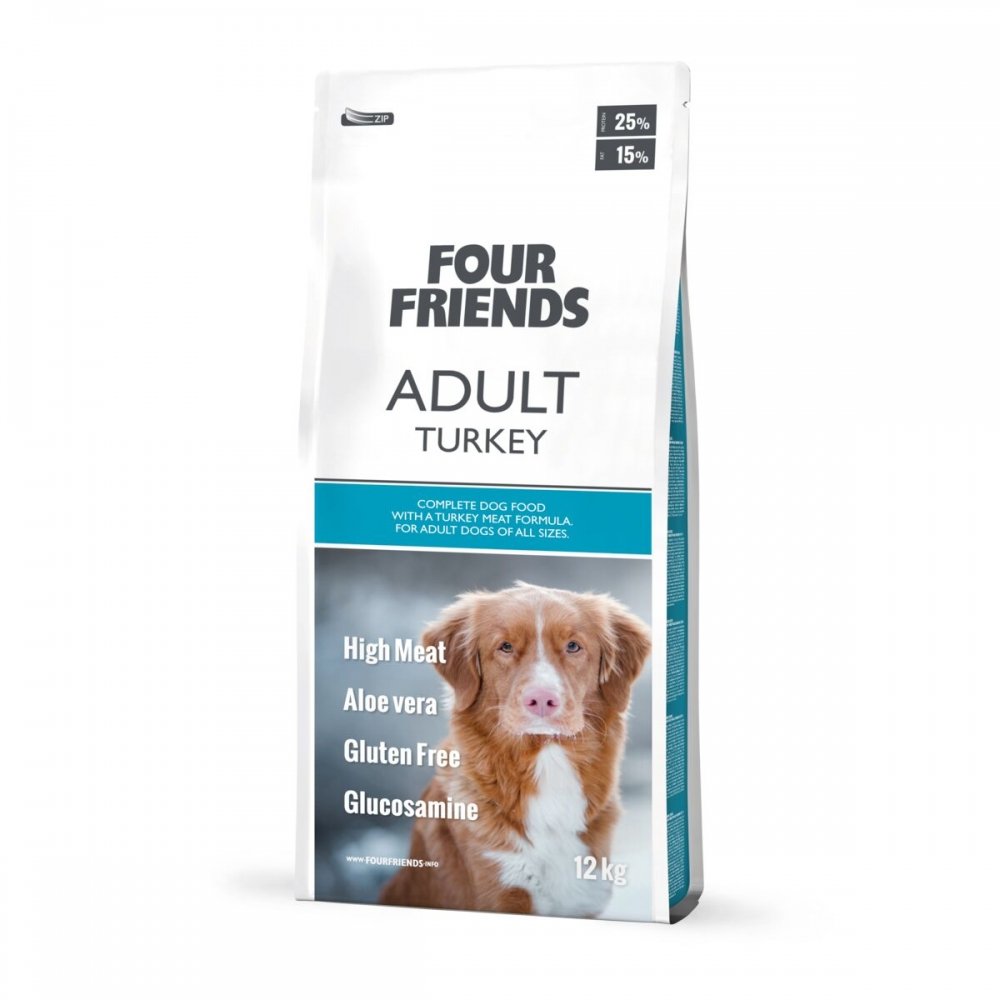 Läs mer om FourFriends Dog Adult Turkey (12 kg)